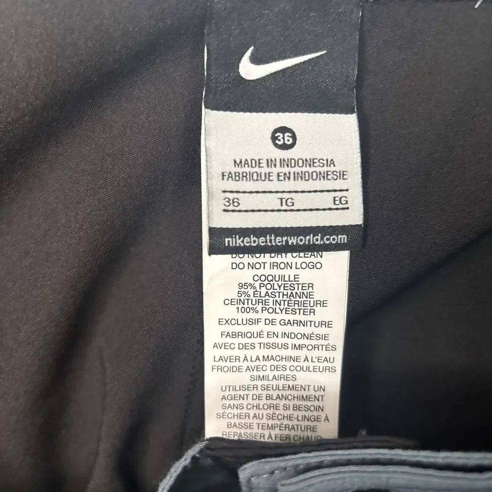 Nike Men’s Black And Steel Blue 9-inch Board Shorts/Swim Trunks Size 36